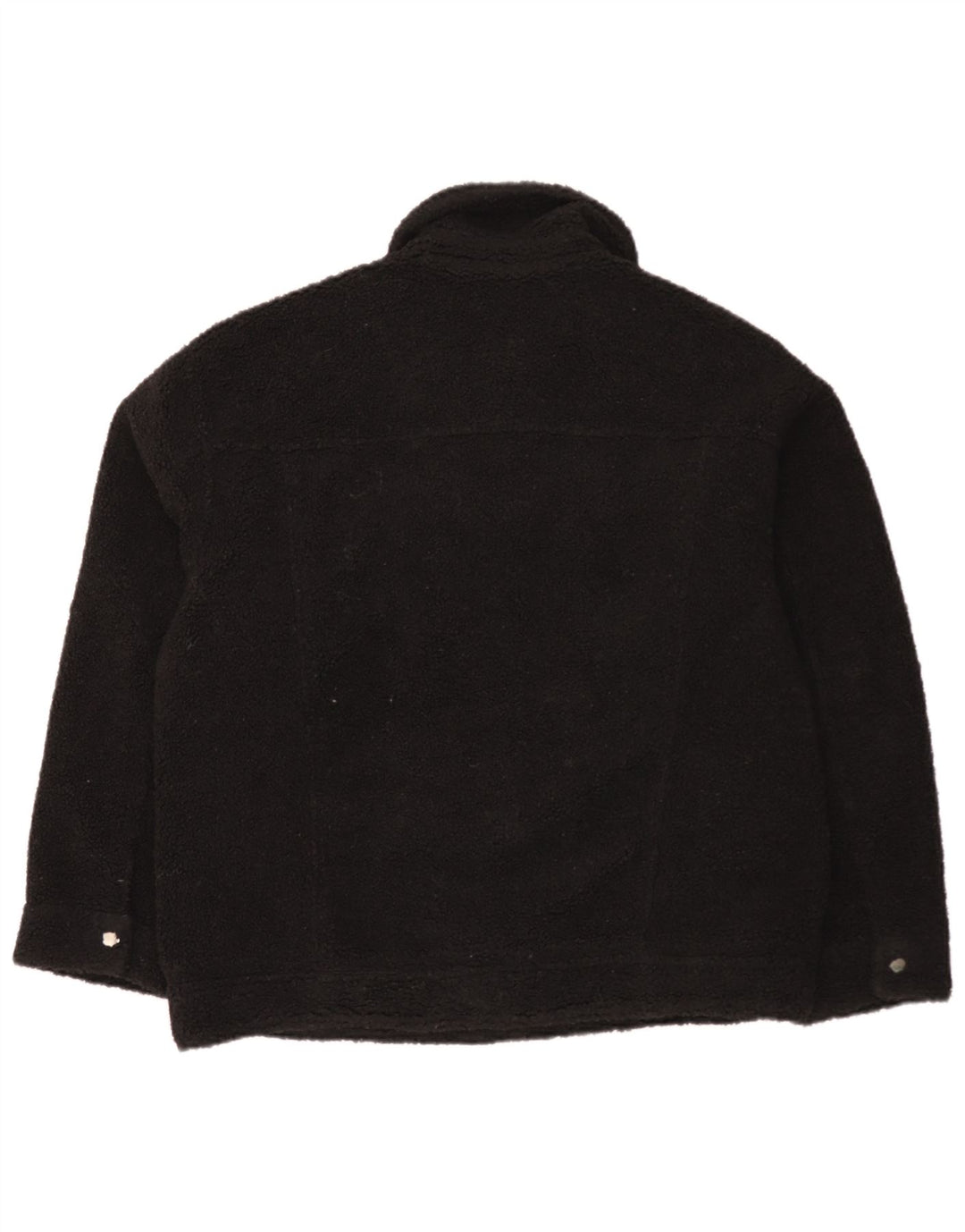 Topshop Chaqueta bomber extragrande de forro polar para mujer UK 40 Mediano Poliéster negro