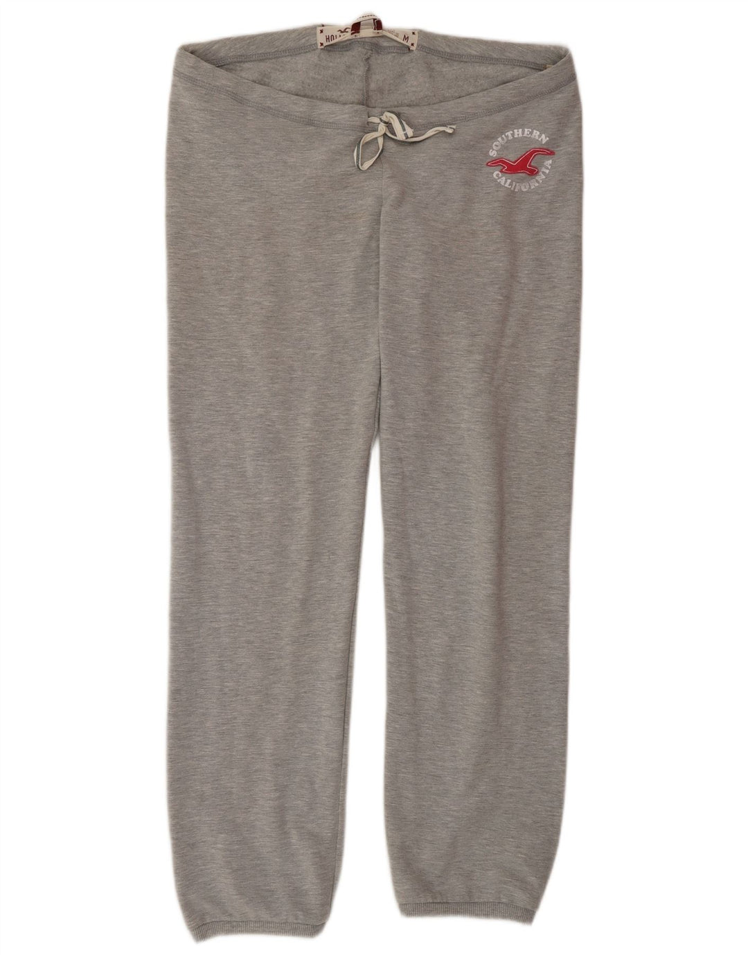 Hollister Mujer Pantalones De Chándal Gráfico Joggers UK 44 Gris Medio