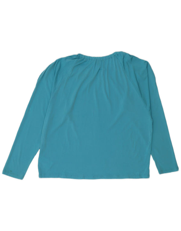 MICHAEL KORS Blusa de manga larga para mujer UK 40 XL Poliéster azul