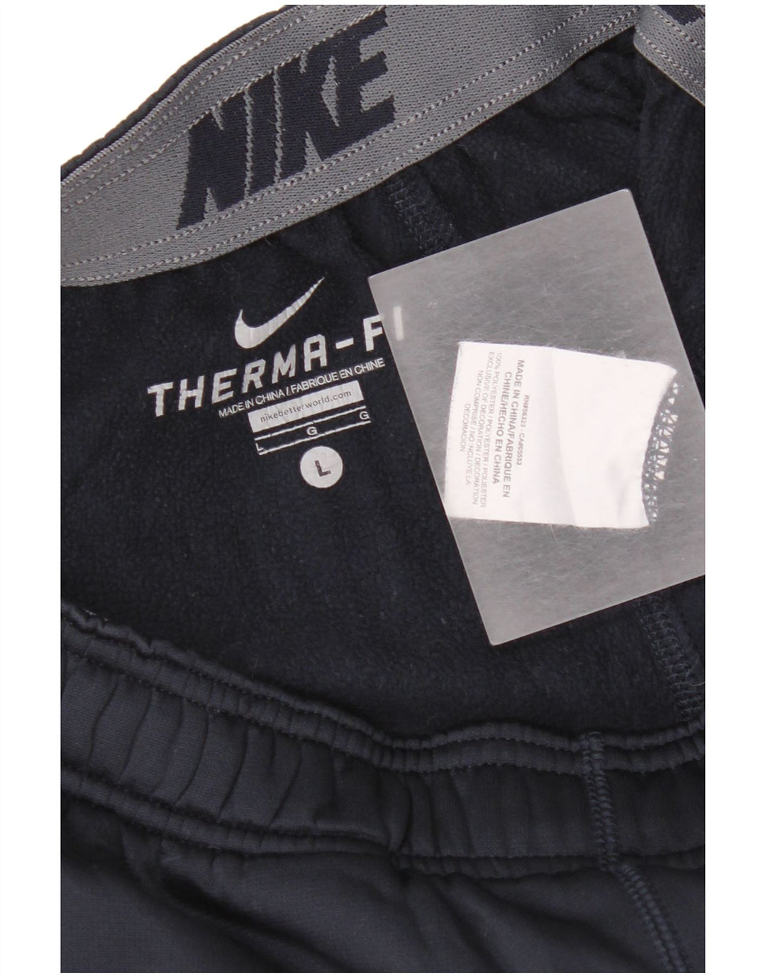 Nike - Pantalón de chándal Therma-Fit para hombre, talla grande, poliéster, azul marino