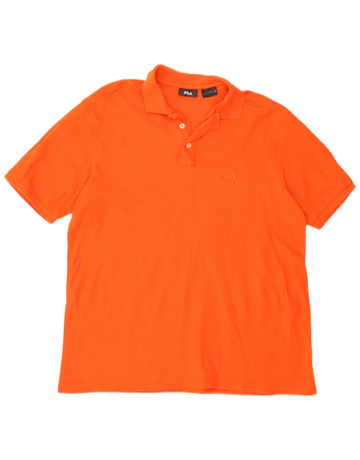 Fila Polo Hombre Grande Naranja Algodón