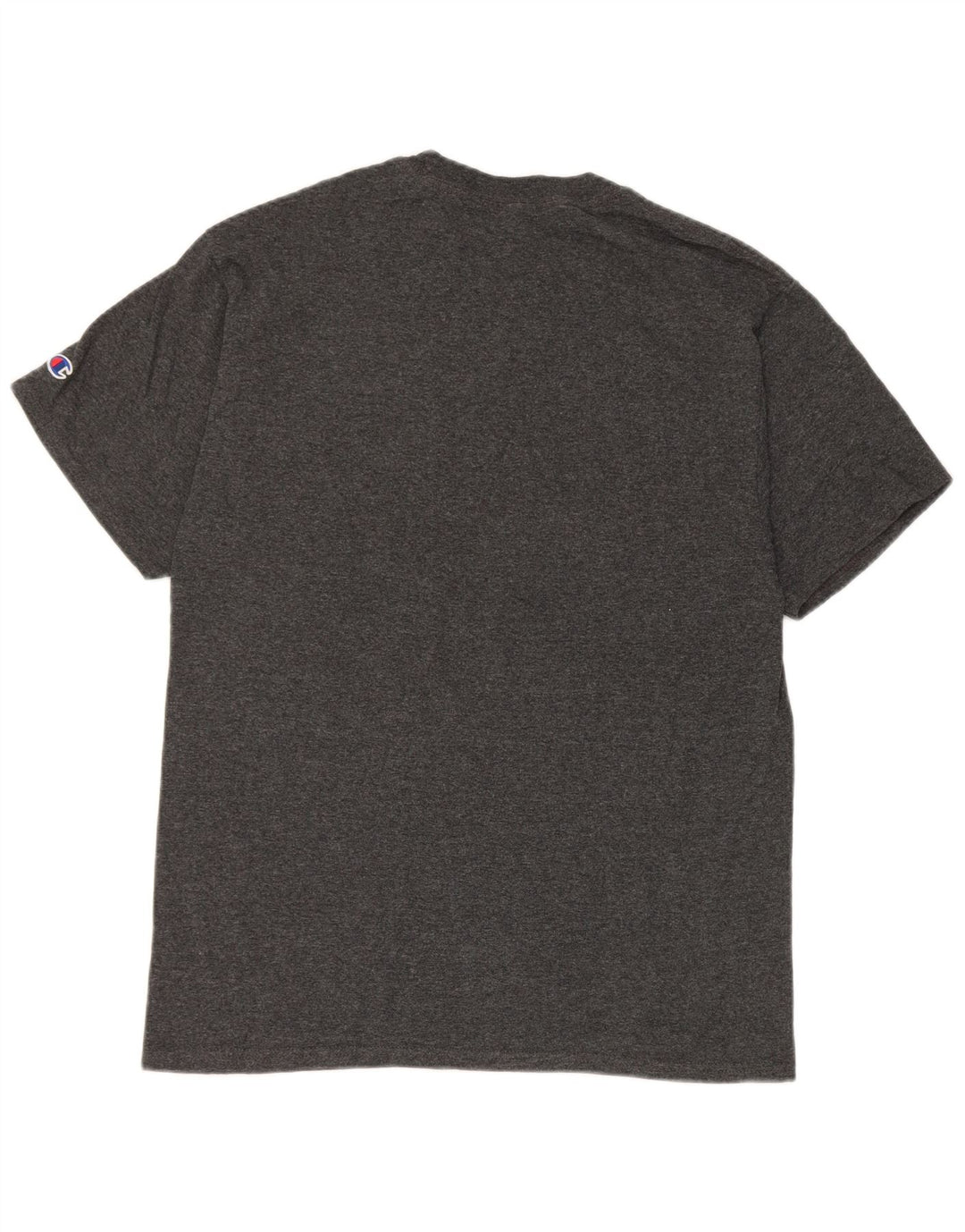 Champion Camiseta estampada de la Universidad George Fox para hombre Top de algodón gris medio