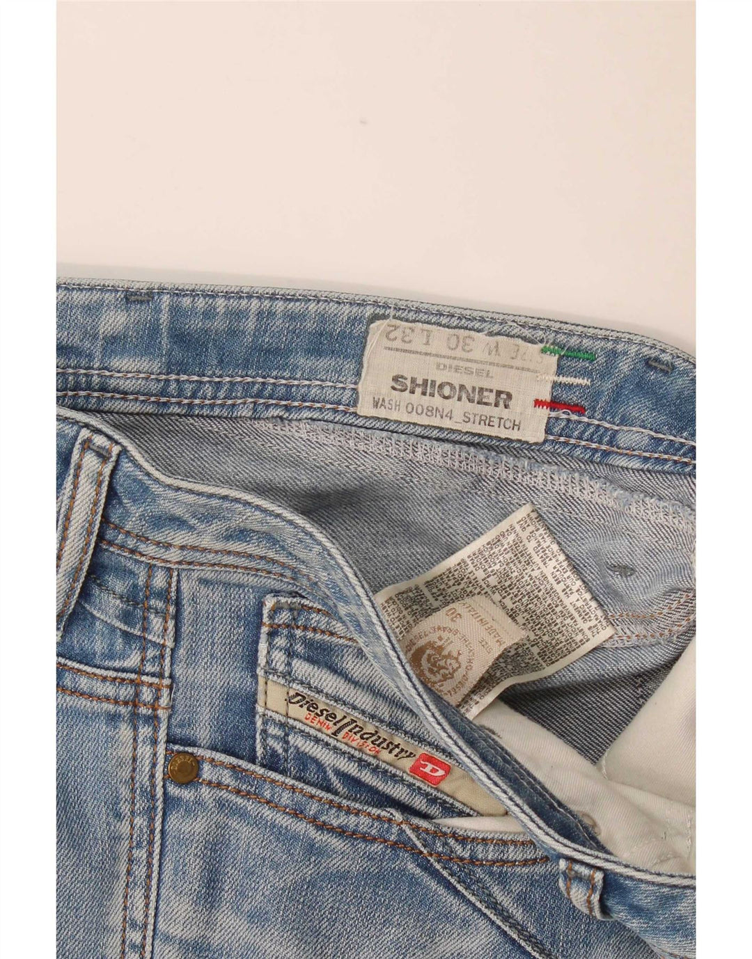 Diesel Mujer Shioner Slim Vaqueros W30 L32 Azul