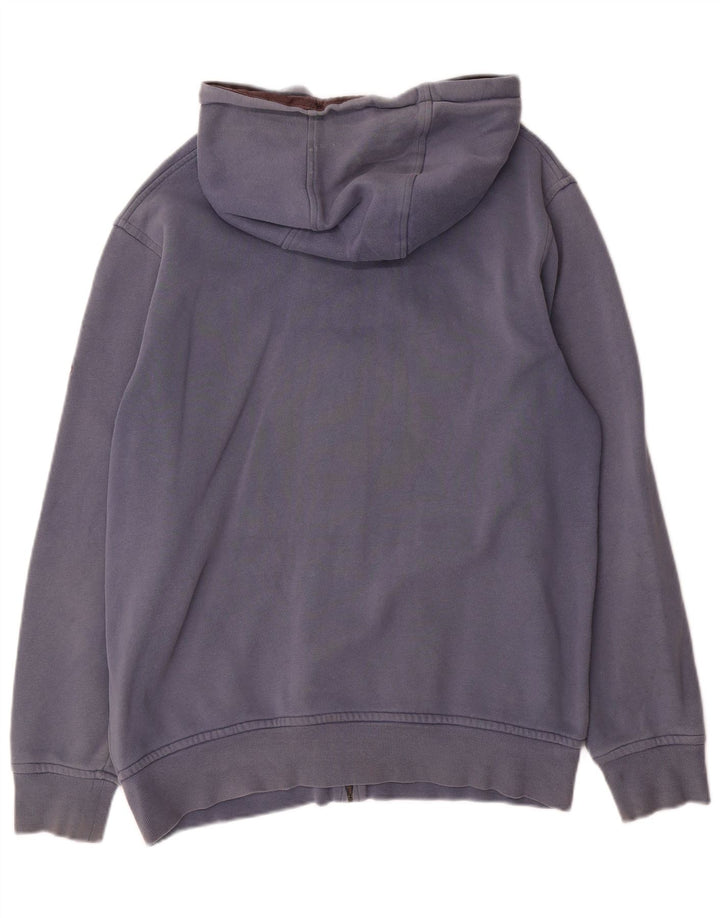 Timberland Suéter con capucha y cremallera de ajuste regular gráfico para hombre Azul marino mediano