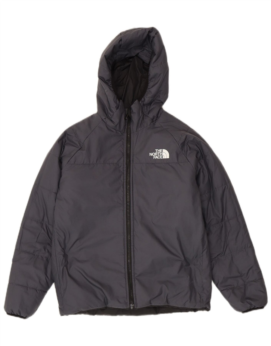 The North Face Chaqueta acolchada reversible con capucha para niño 11-12 años Gris