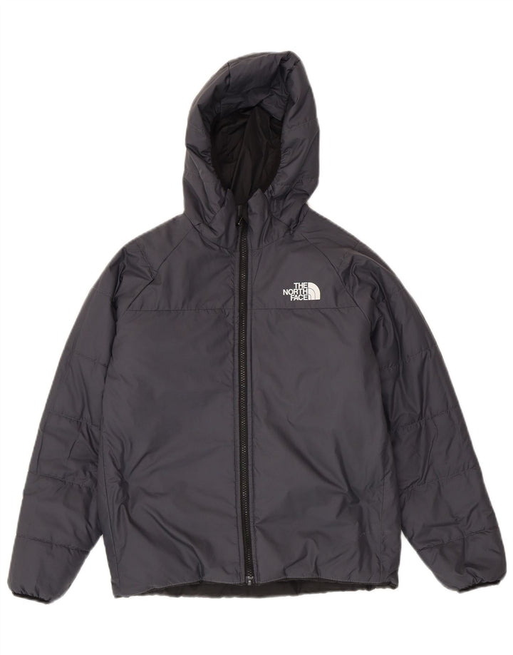The North Face Chaqueta acolchada reversible con capucha para niño 11-12 años Gris