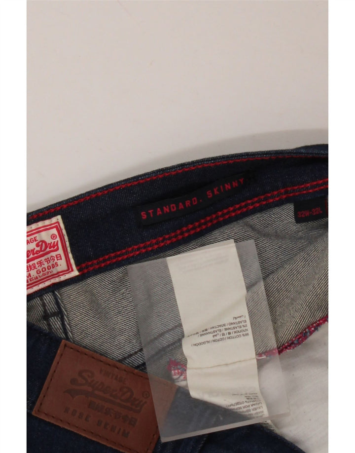 SUPERDRY Vaqueros pitillo de corte estándar para mujer W32 L28 Algodón azul