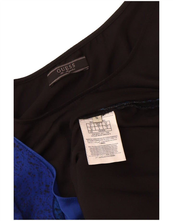Guess Vestido recto sin mangas para mujer UK 6 XS Poliéster negro