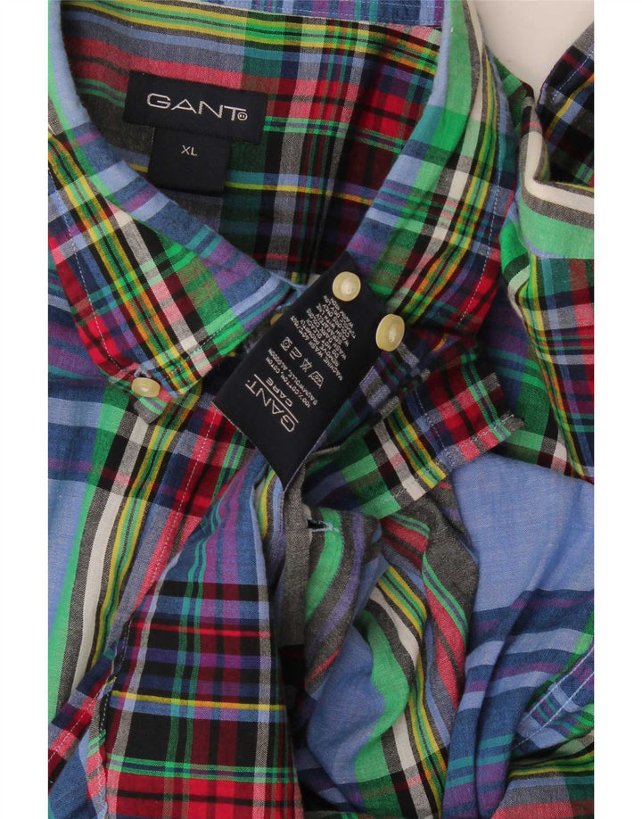 Camisa Gant Hombre XL Algodón A Cuadros Multicolor