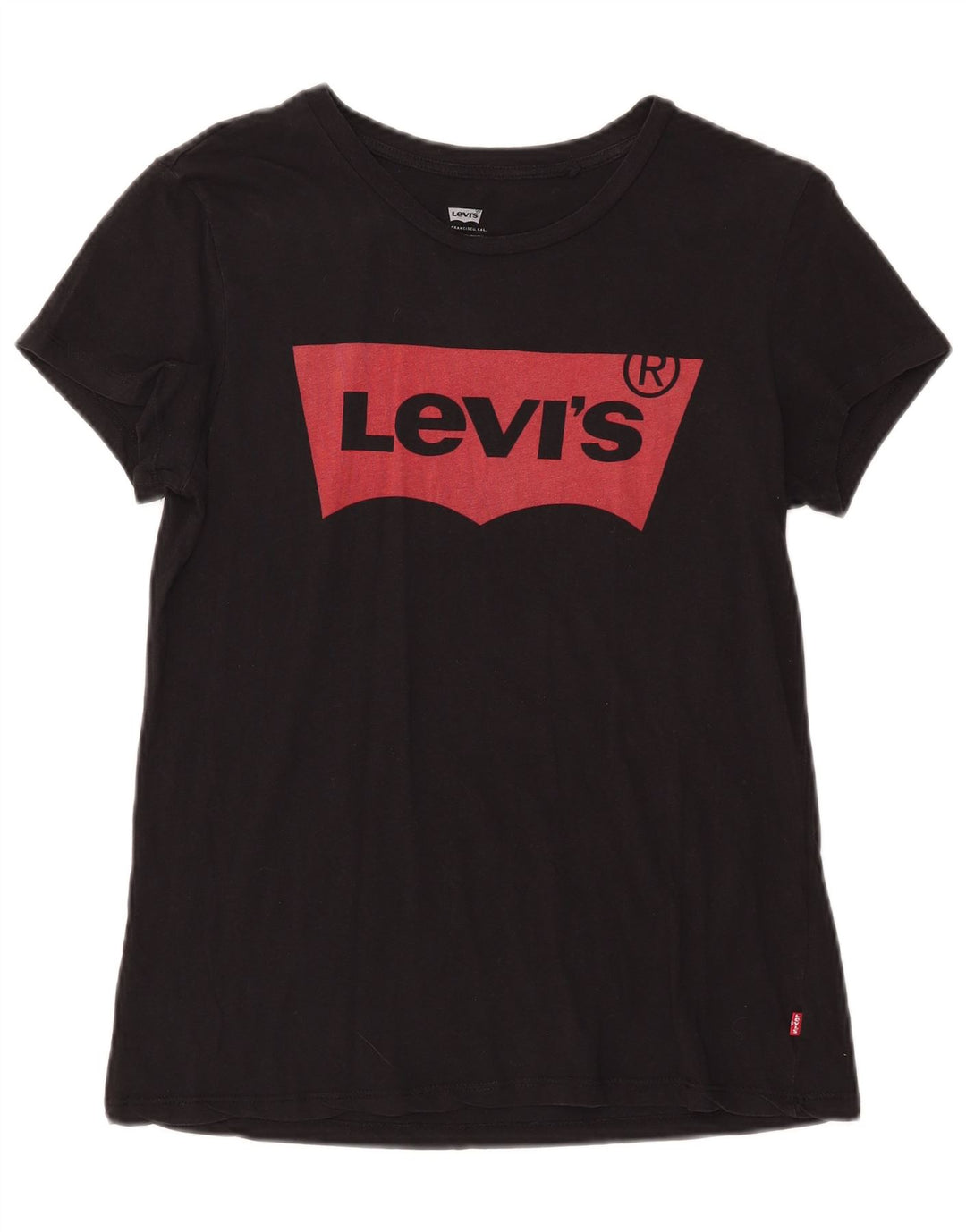 Levi's - Camiseta gráfica para mujer, talla 40, talla M, color negro