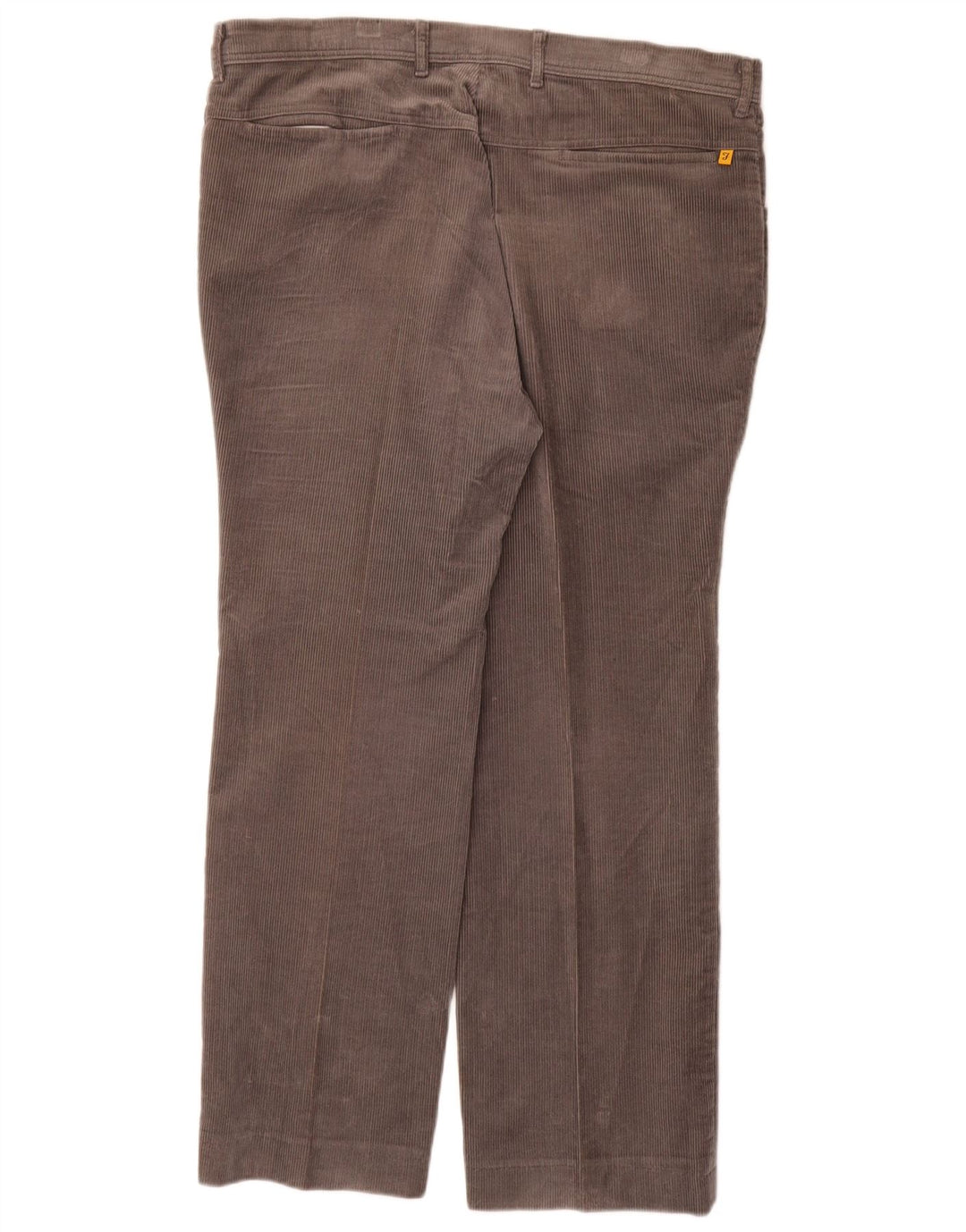 Farah Hombre Pantalones Rectos De Pana W38 L29 Algodón Gris