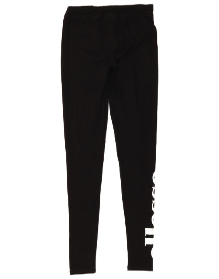 Ellesse Leggings gráficos para mujer UK 8 Small Algodón negro