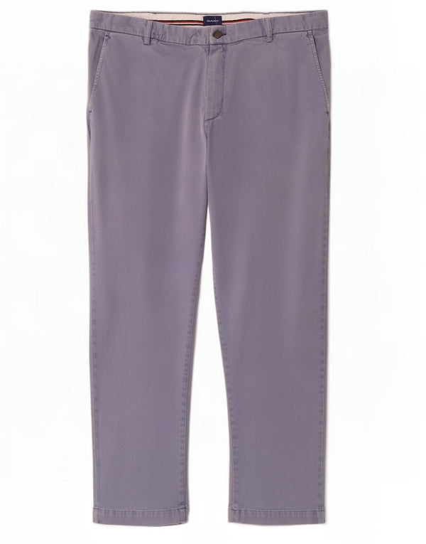 Gant Pantalón chino recto regular W36 L30 Azul