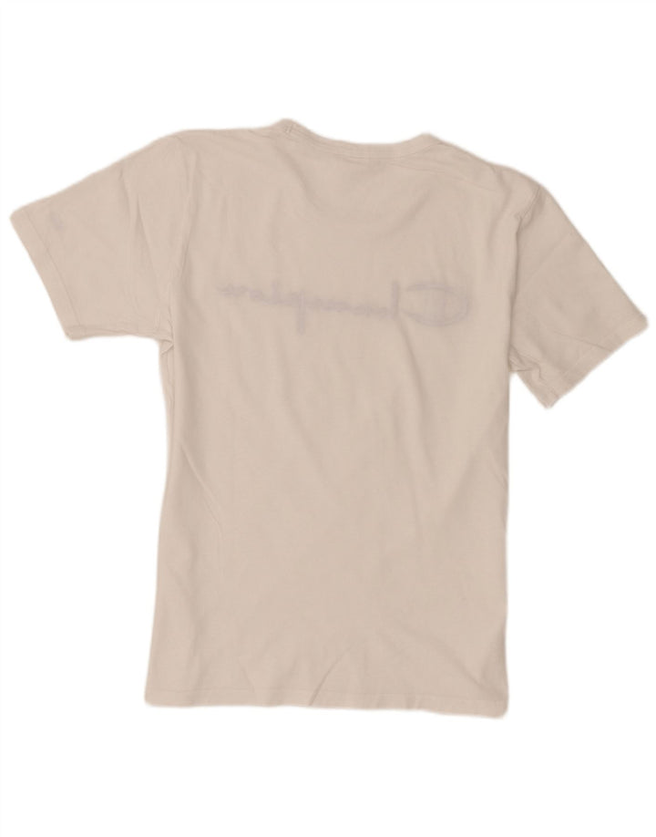 Champion Camiseta gráfica para hombre Top Medium White Cotton