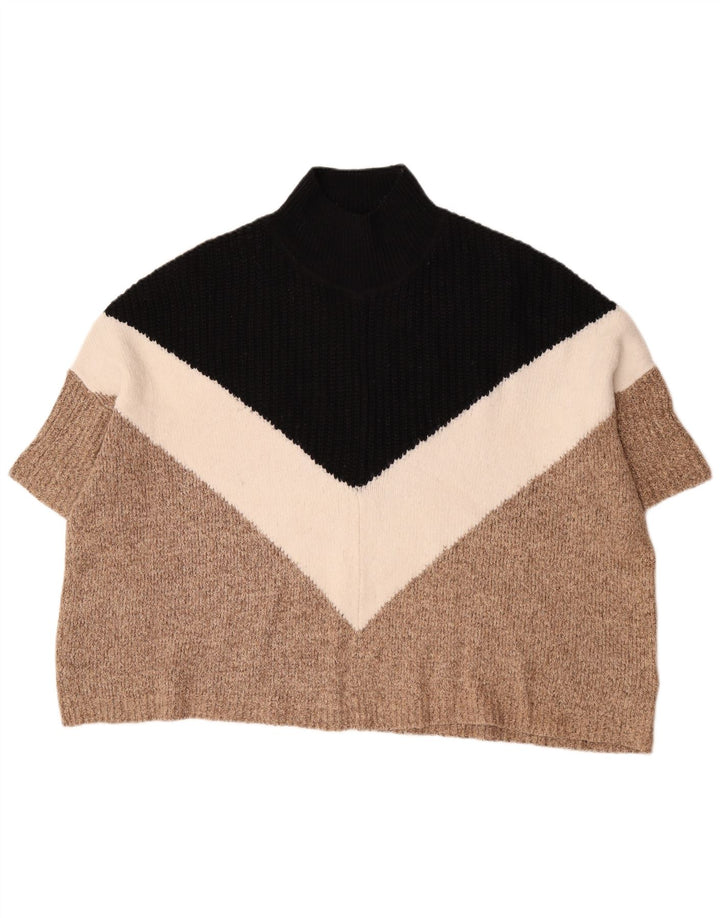 Marks & Spencer Jersey de Manga Corta con Cuello Alto para Mujer UK 44 Medium