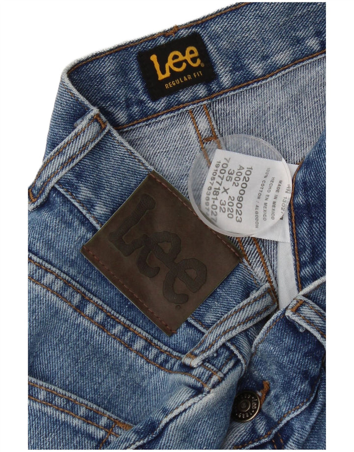LEE Vaqueros rectos de corte regular para hombre W35 L32 Algodón azul