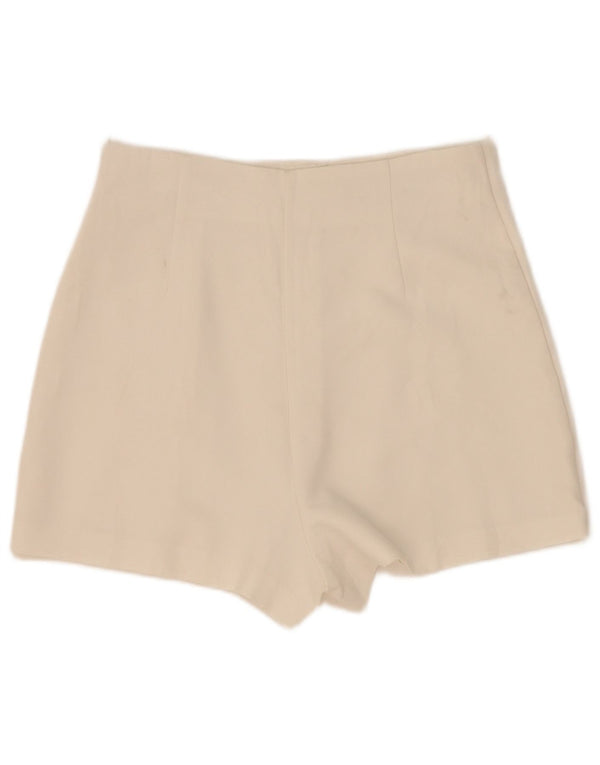 Zara Mujer Skort Hot Pants Mediano W28 Blanco