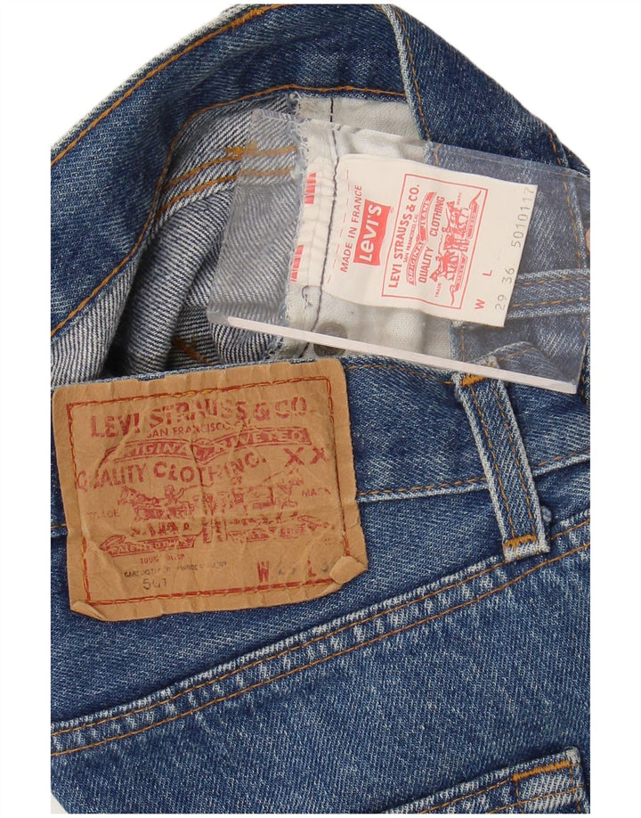 Levi's Mujer 501 Shorts Vaqueros W29 Algodón Azul Medio