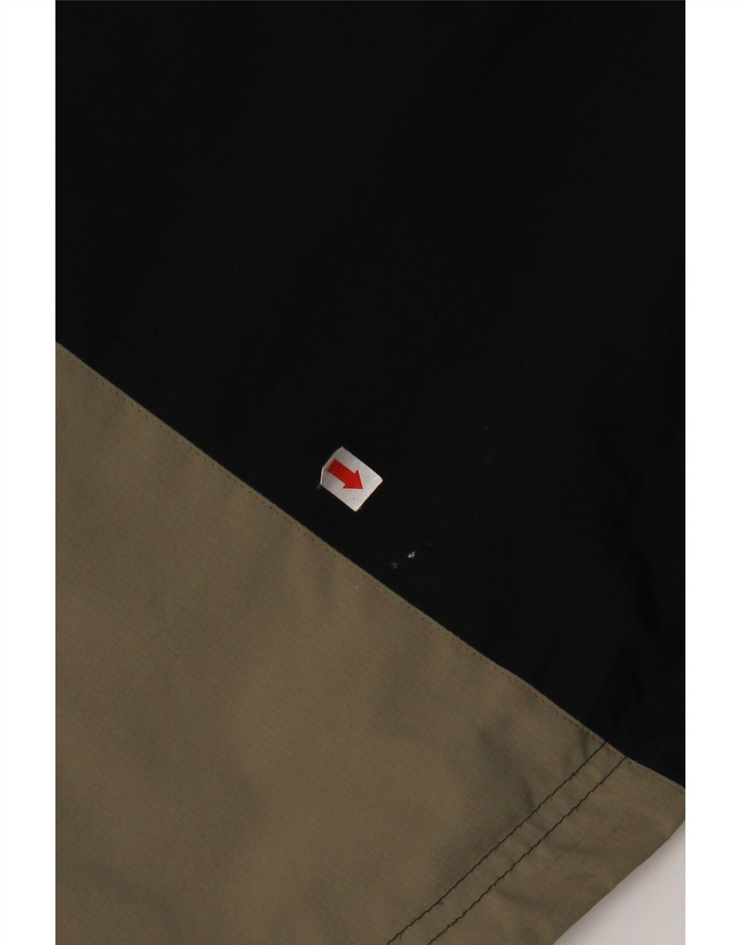 ADIDAS Chaqueta impermeable con capucha para hombre UK 38 Mediano Negro Colorblock Poliéster