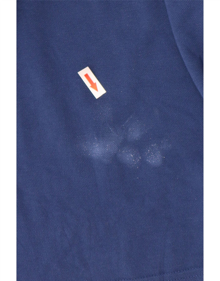 HARMONT & BLAINE Polo de corte regular para hombre 4XL Algodón azul marino