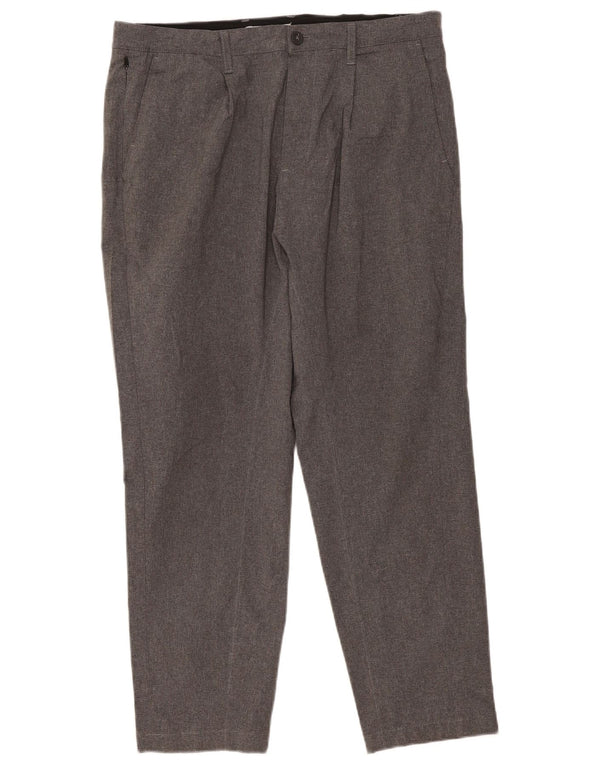 Zara Mens Pegged Chino Pantalones EU 44 Large W34 L28 Gris
