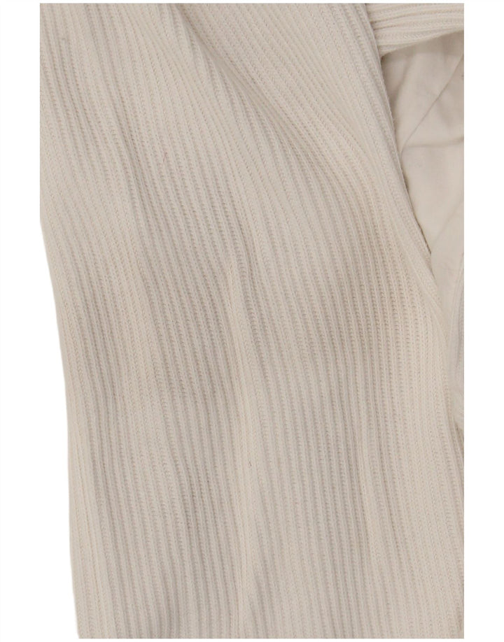 Together Jersey con cuello y cremallera gráfico para mujer UK 10/12 Medium White