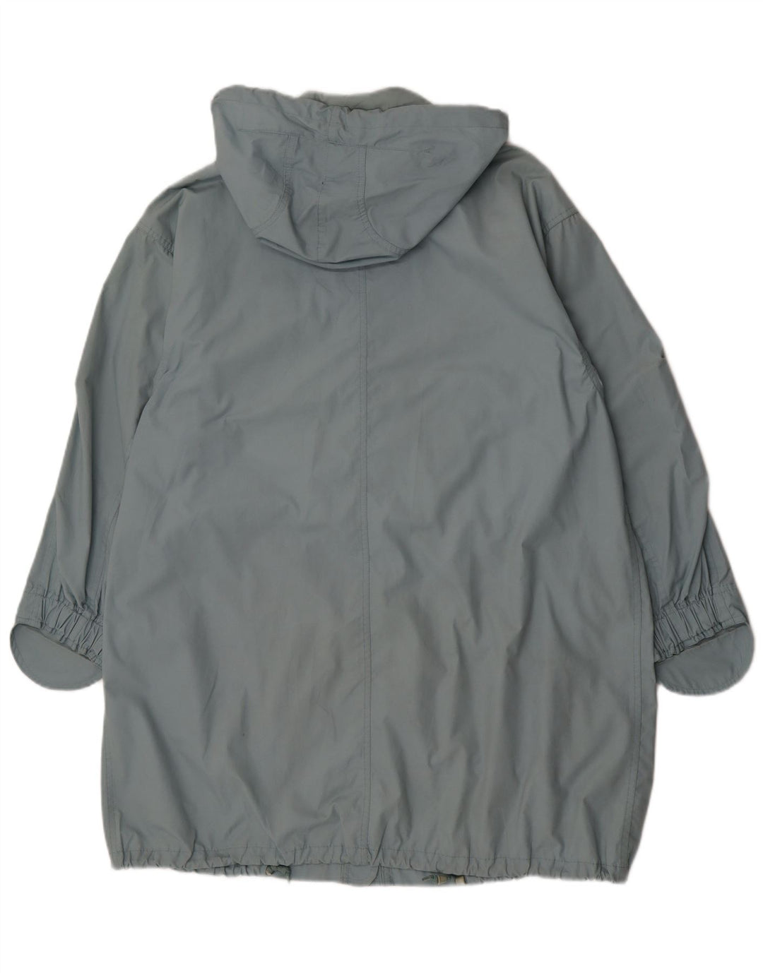 Vintage mujer chaqueta utilitaria con capucha Reino Unido 18 XL azul