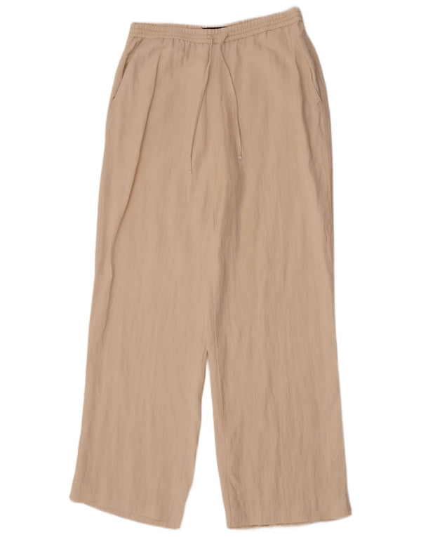 Zara Mujer Pantalón Chino Recto Mediano W28 L32 Off White Lyocell