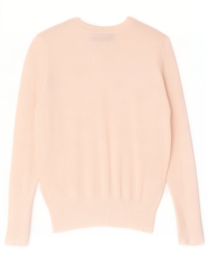 Zara - Jersey de cuello redondo para mujer, talla 10, color blanco