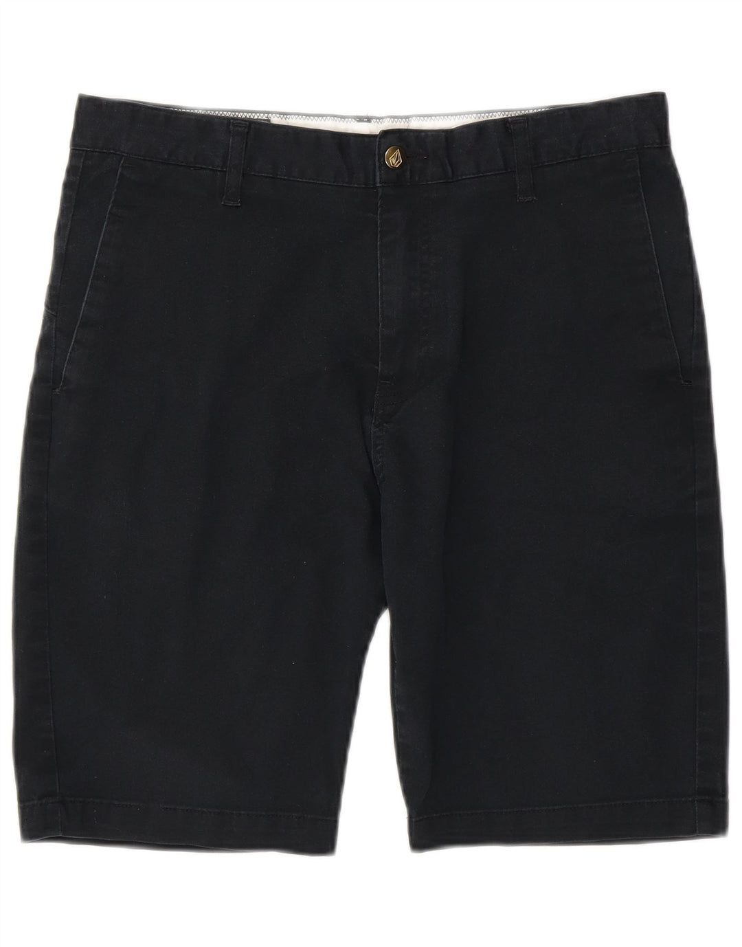 Pantalones cortos chinos Volcom para hombre W32 Algodón azul marino mediano