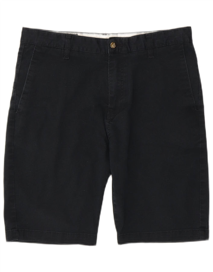 Pantalones cortos chinos Volcom para hombre W32 Algodón azul marino mediano