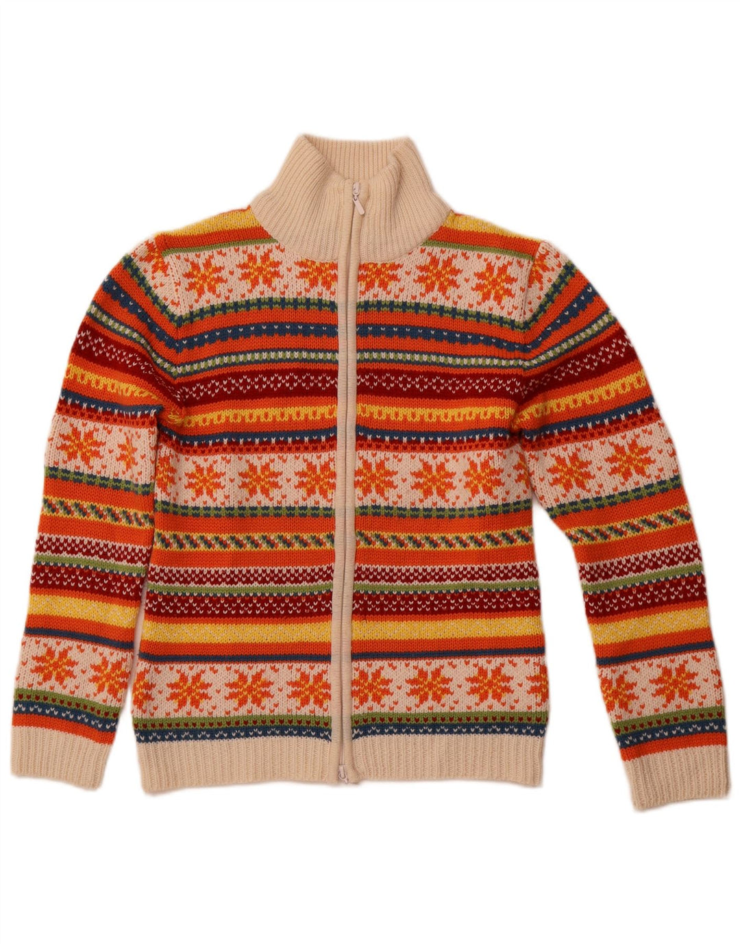 TCM Suéter Cárdigan para Mujer Reino Unido 10/12 Lana Fair Isle Multicolor Mediana