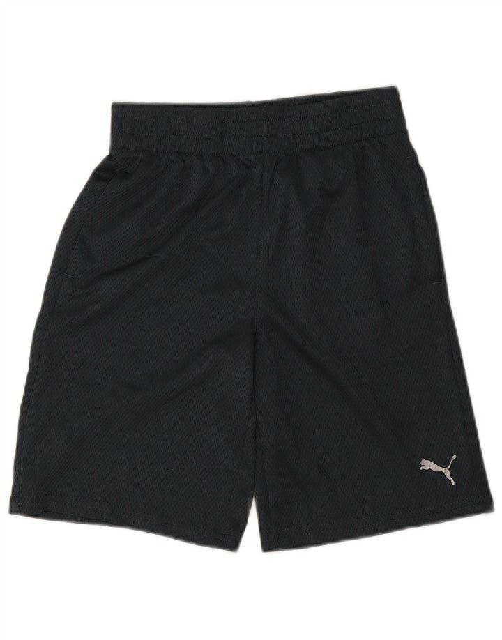 Puma Pantalones cortos deportivos para niño 10-11 años Mediano Negro Poliéster