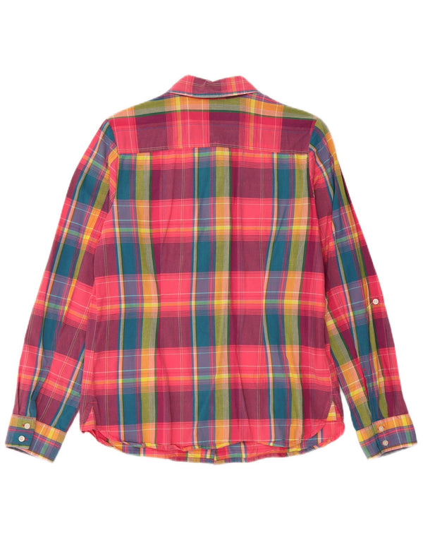 Tommy Hilfiger Camisa de corte clásico para mujer UK 12 Medium Multicolor Check