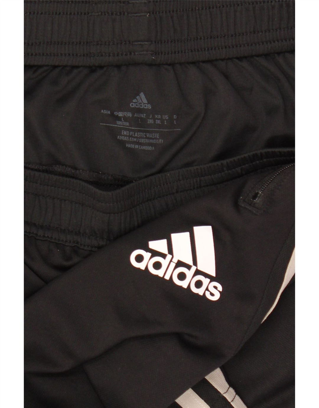 Adidas - Pantalones cortos deportivos Aeroready para hombre, tamaño grande, poliéster negro