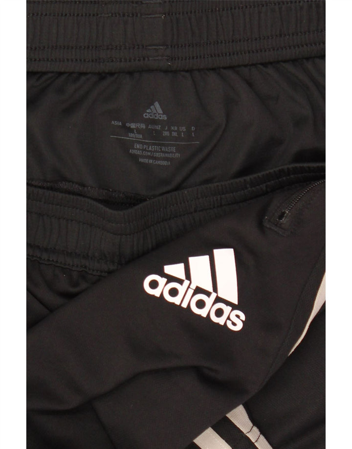 Adidas - Pantalones cortos deportivos Aeroready para hombre, tamaño grande, poliéster negro