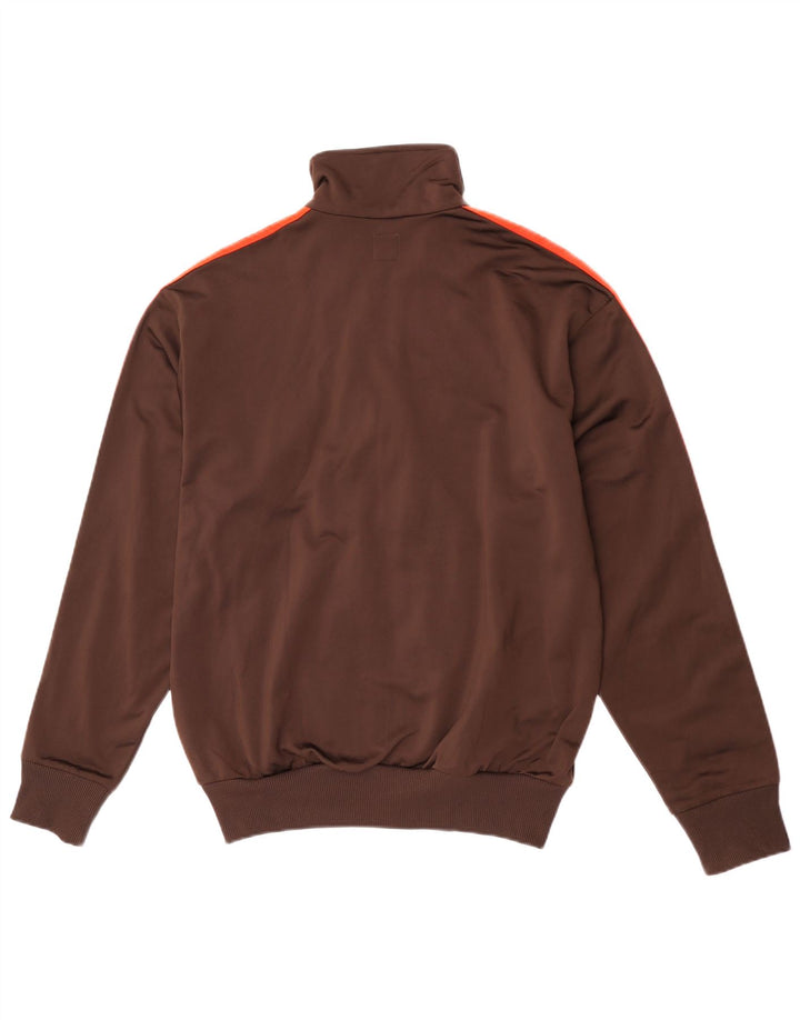 Adidas Hombre Chándal Top Chaqueta Marrón Medio Poliéster