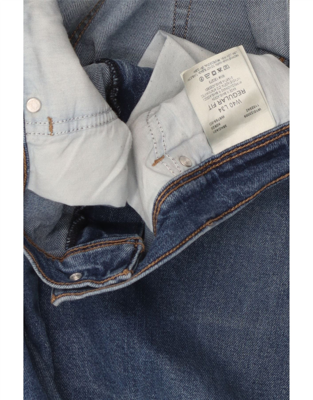 WRANGLER Vaqueros rectos de corte regular para hombre W40 L34 Algodón azul