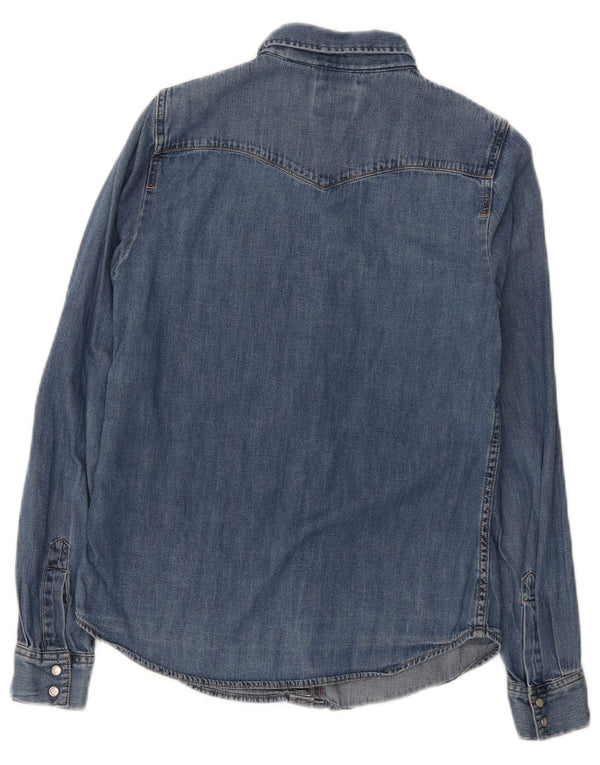 Levi's Camisa vaquera de ajuste clásico para mujer UK 6 XS Azul