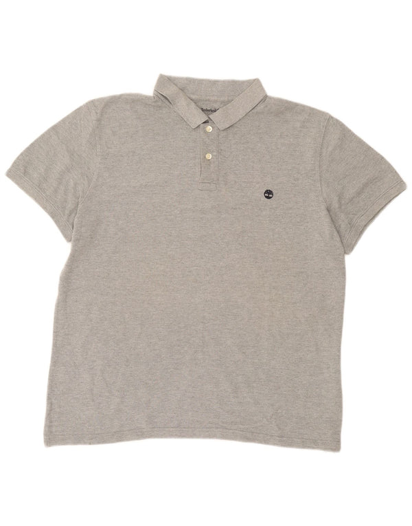 Timberland Polo Hombre XL Algodón Moteado Gris