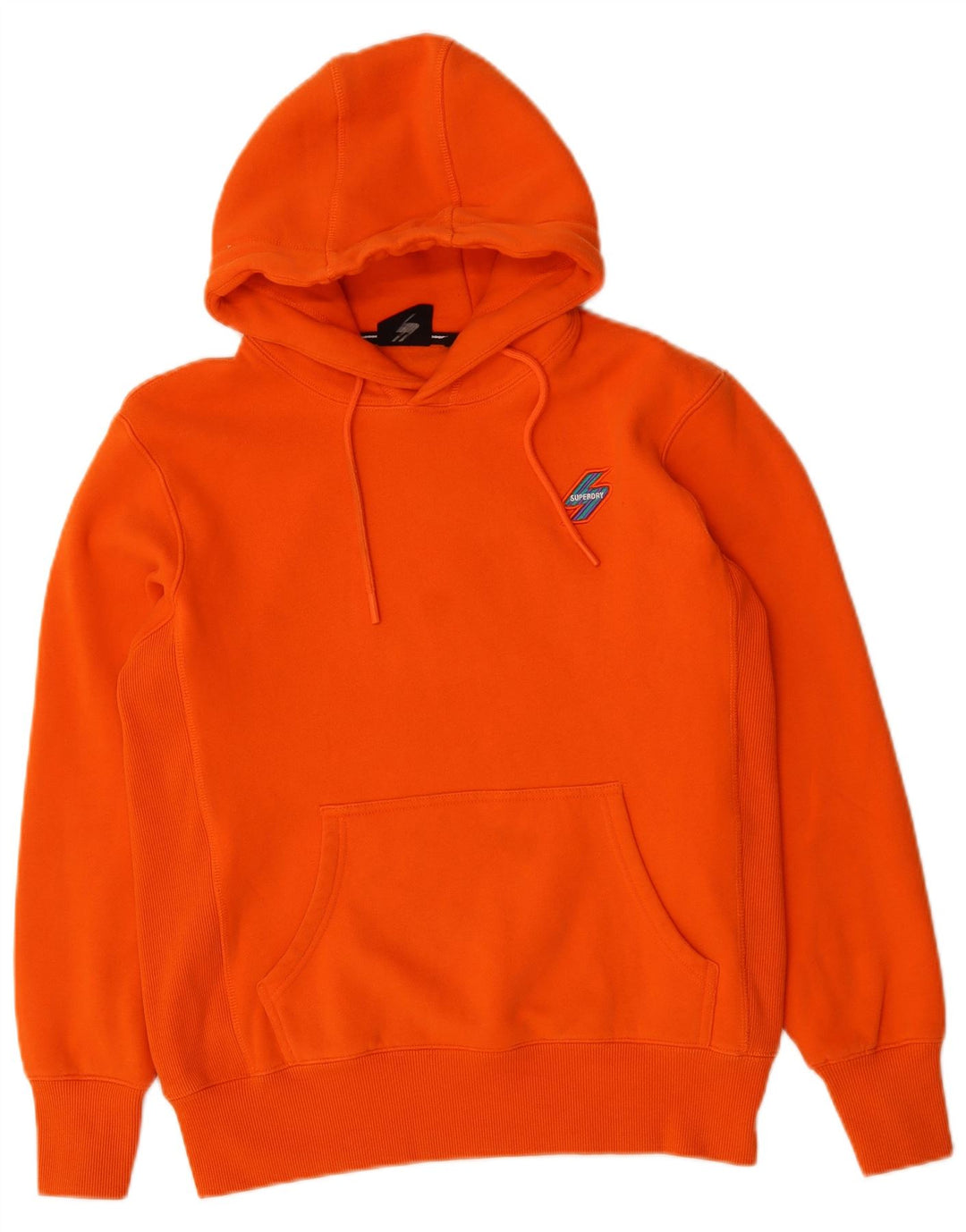 SUPERDRY Jersey con capucha para hombre, color naranja medio, algodón