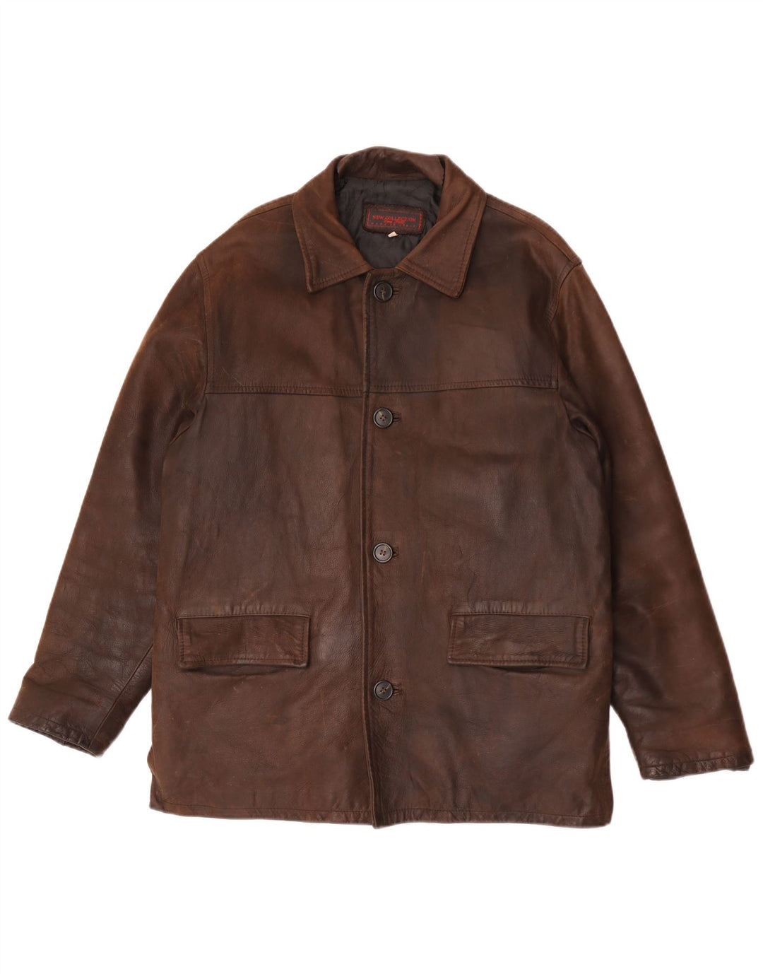 Nueva colección Chaqueta de ante para hombre UK 44 2XL Cuero marrón
