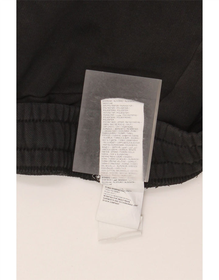 Puma - Pantalones cortos deportivos para hombre, talla grande, algodón negro