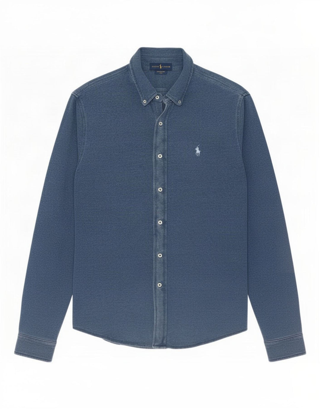 Camisa Ralph Lauren Hombre Grande Azul Algodón