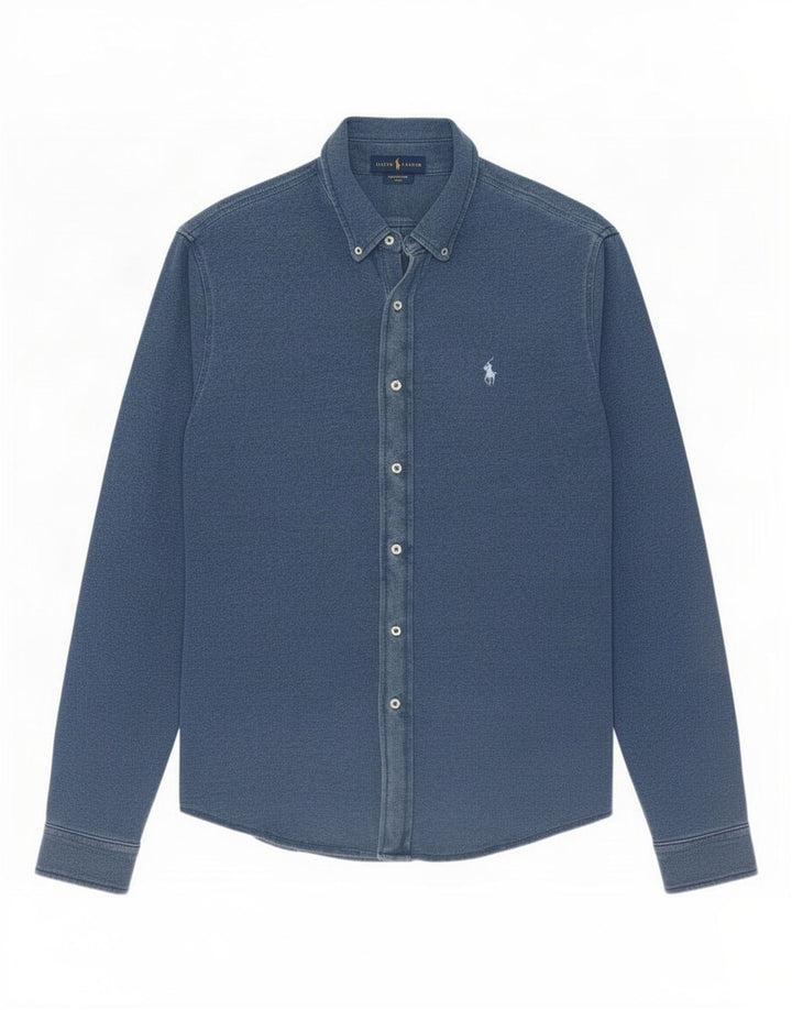 Camisa Ralph Lauren Hombre Grande Azul Algodón