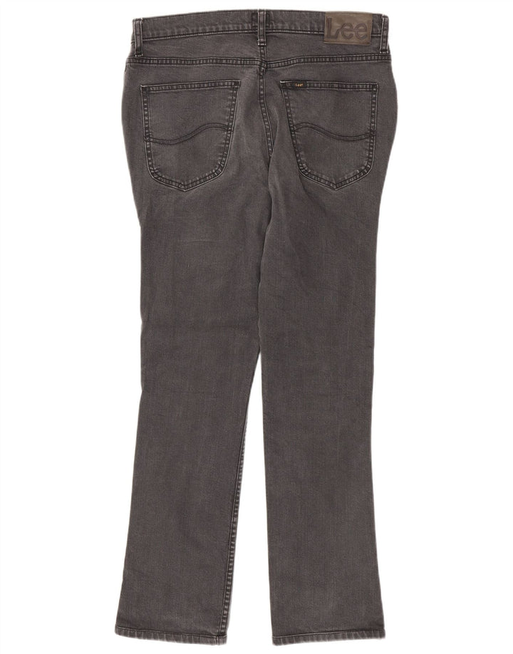 Lee Vaqueros Rectos Brooklyn Para Hombre W34 L30 Algodón Gris