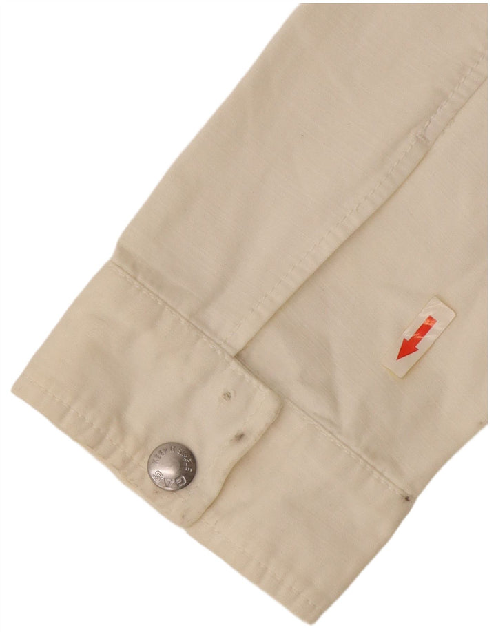 Chaqueta Bomber Gas para Mujer Reino Unido 46 Grande Blanco Roto