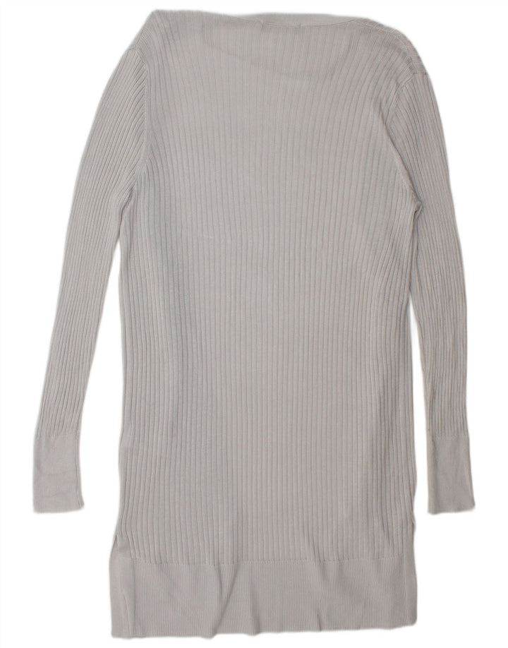 Oasis Suéter Cárdigan Abierto Largo para Mujer UK 44 Viscosa Gris Medio