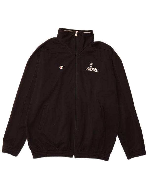 Champion Chaqueta de chándal holgada para niños 15-16 años Poliéster negro