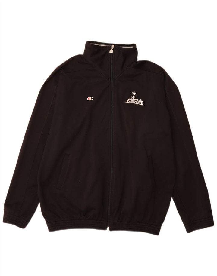 Champion Chaqueta de chándal holgada para niños 15-16 años Poliéster negro